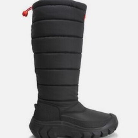 Hunter Womens Boots Intrepid Tall Snow Casual Slip-On Calf Length Boot NIB - Picture 5 of 6